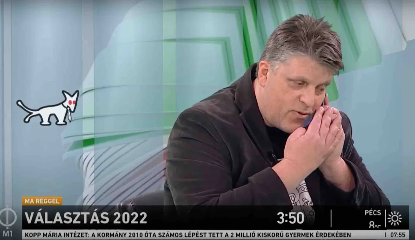 Bruti a köztévében a Kétfarkú Kutya Párt választási programját ismerteti