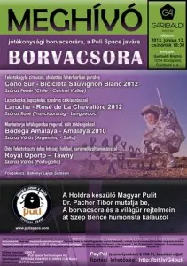 Humorista a borvacsorán - a Puli Space rendezvényre várják a támogatókat