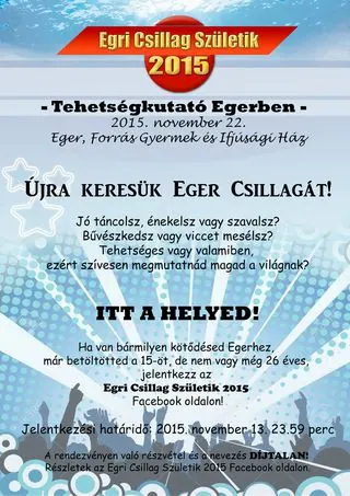 Egri Csillag Születik 2015