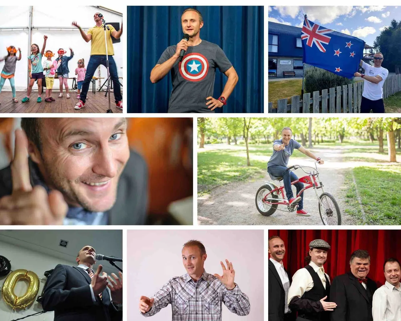 Szép Bence humorista, bűvész, műsorvezető