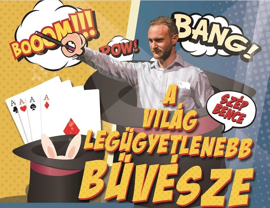 A Világ Legügyetlenebb Bűvésze stand up comedy bűvészműsor