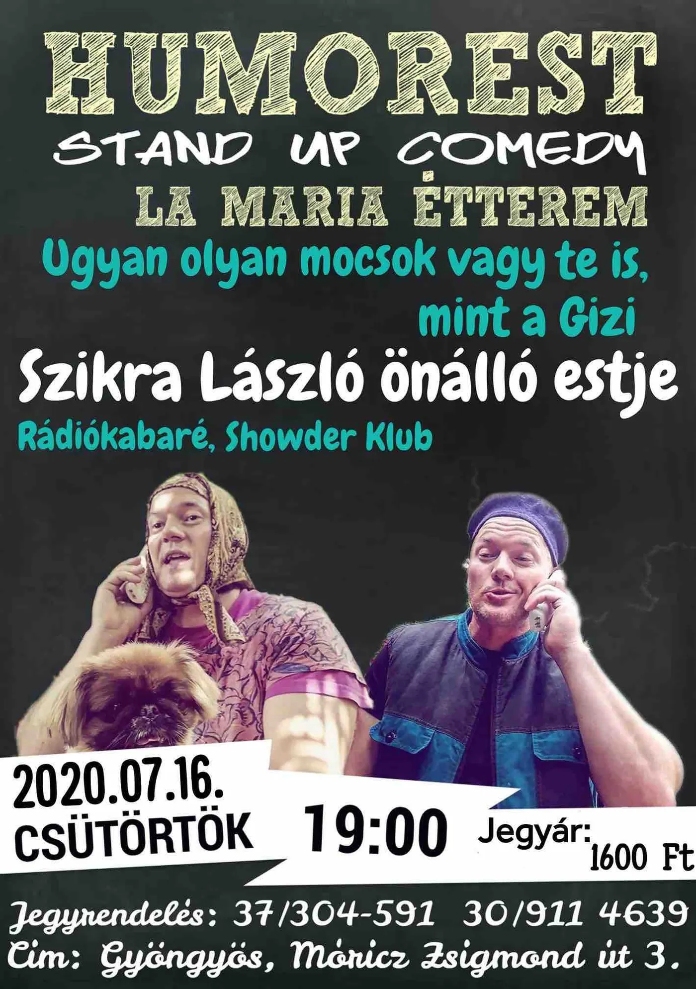 Szikra László humorista önálló estje